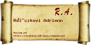 Ráczkevi Adrienn névjegykártya